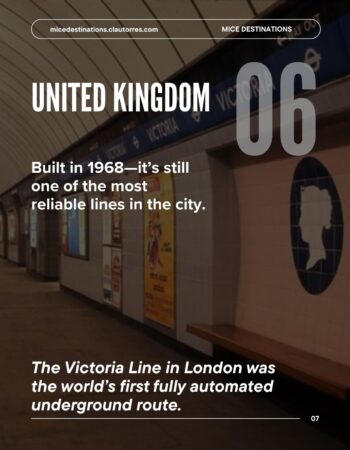 The Victoria Line in London built in 1968